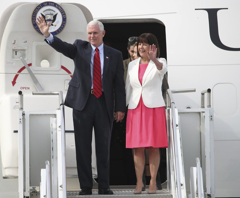 Pence lands in South Korea after North's failed launch
